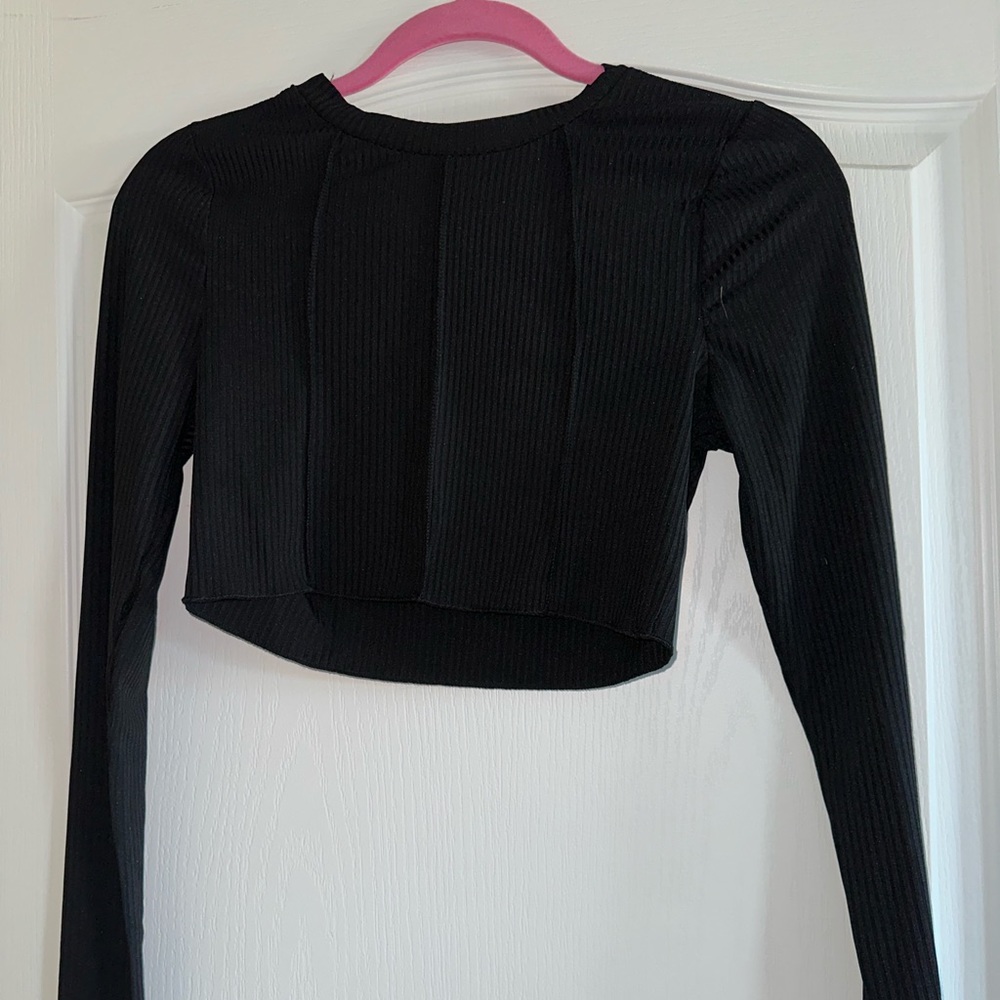 Shein Long Sleeve Crop Top